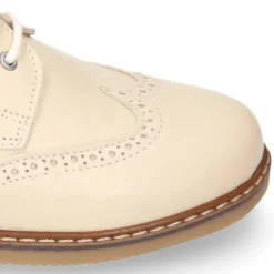 Blucher niño CEREMONIA en piel napa beige.