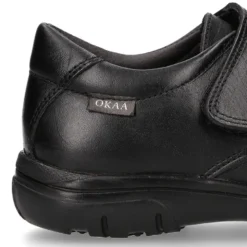 Blucher niño colegial con cierre adherente y puntera reforzada en piel PREMIUM.
