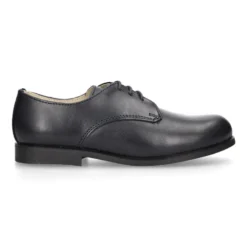 Blucher niño colegial en piel napa azul marino.