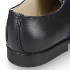 Blucher niño colegial en piel napa azul marino.