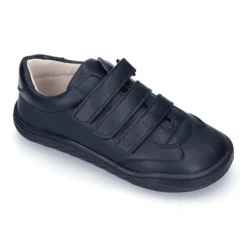 Blucher niño colegial respetuoso Okaa Flex en azul marino..