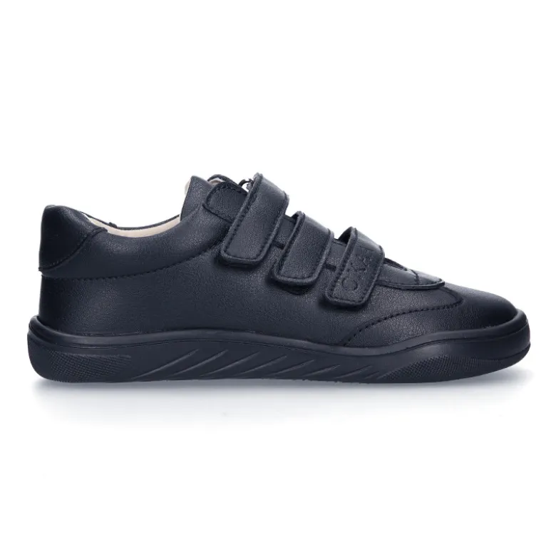 Blucher niño colegial respetuoso Okaa Flex en azul marino..