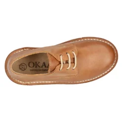 Blucher niño cordones en piel CUERO.