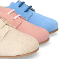 Blucher niño primavera con cordones en piel SERRAJE.