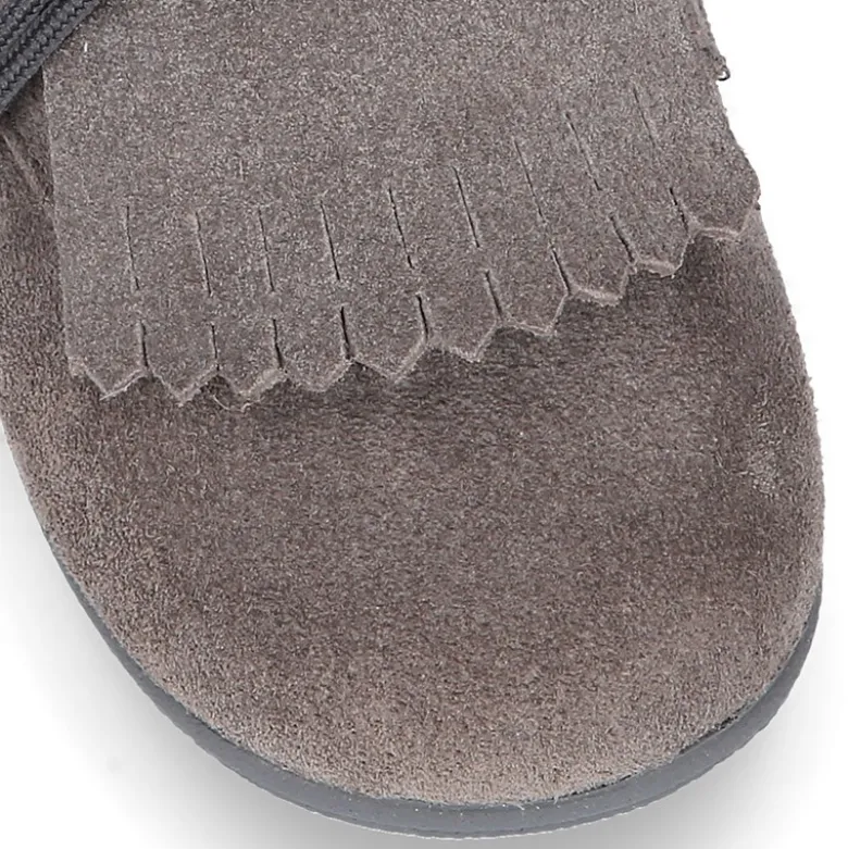 Blucher Niños con cordones y FLECOS en piel Serraje.