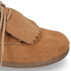 Blucher Niños con cordones y FLECOS en piel Serraje.
