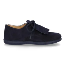 Blucher Niños con cordones y FLECOS en piel Serraje.