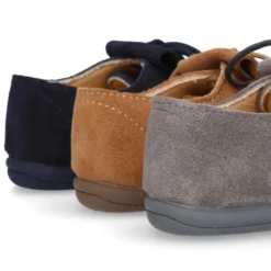 Blucher Niños con cordones y FLECOS en piel Serraje.