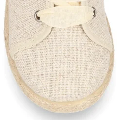Blucher niños tipo Alpargata en LINO METALIZADO con lazo.