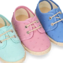 Blucher niño tipo Alpargata en lona algodón PLUMETI.