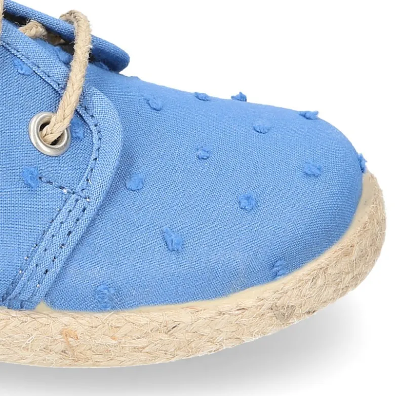 Blucher niño tipo Alpargata en lona algodón PLUMETI.