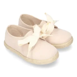 Blucher niño tipo Alpargata en Serratex con lazo.