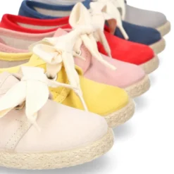 Blucher niño tipo Alpargata en Serratex con lazo.