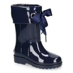 Bota agua lazo charol.