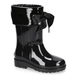 Bota agua lazo charol.