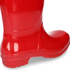 Bota de agua alta de mujer con brillo en colores lisos