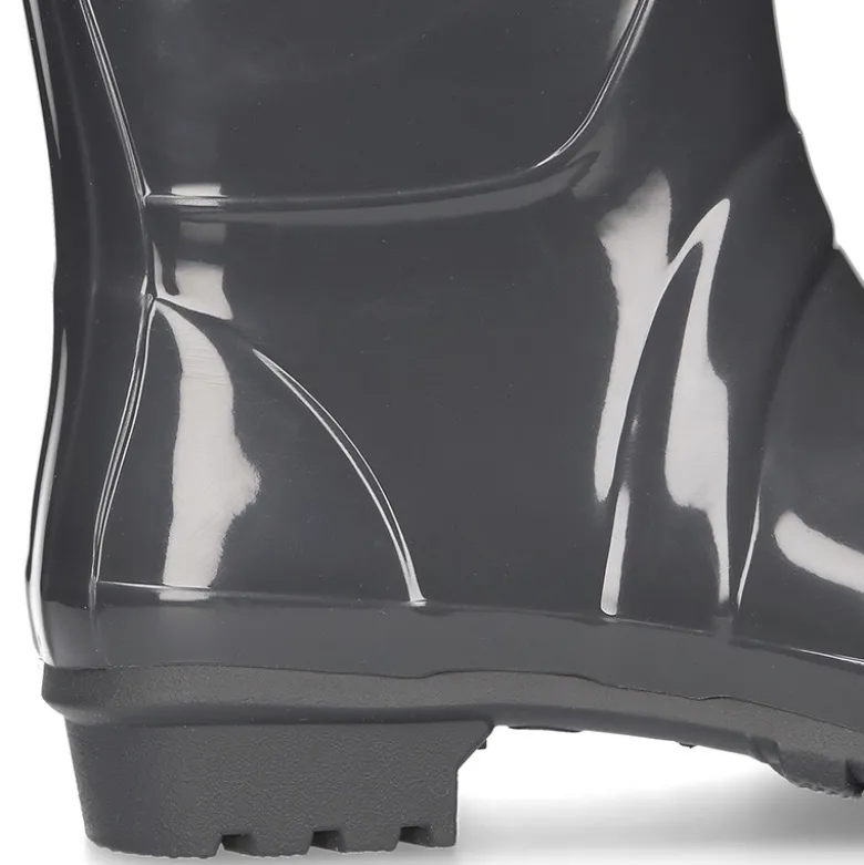 Bota de agua alta de mujer con brillo en colores lisos
