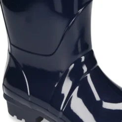 Bota de agua alta de mujer con brillo en colores lisos