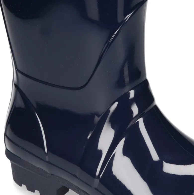 Bota de agua alta de mujer con brillo en colores lisos