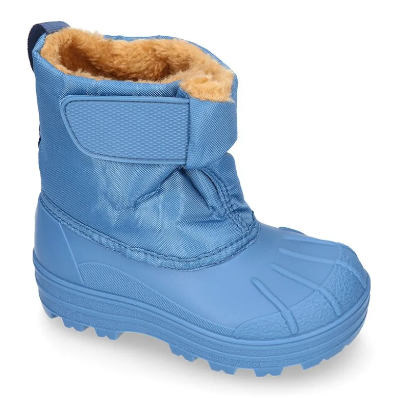 Bota de agua infantil para niños pequeños con borrego y diseño apreski
