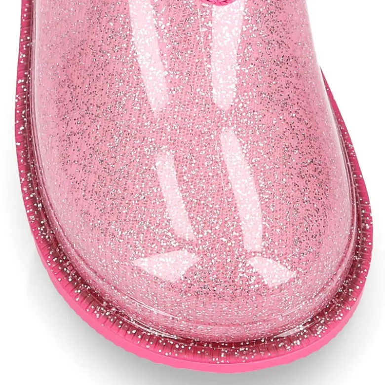 Bota de agua niñas BIMBI GLITTER con cuello ajustable.