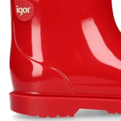 Bota de agua niños BIMBI NAVY con cuello a rayas.