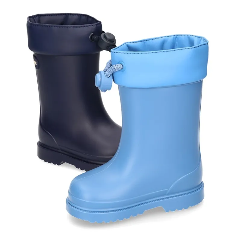 Bota de agua niños cuello ajustable pequeños.