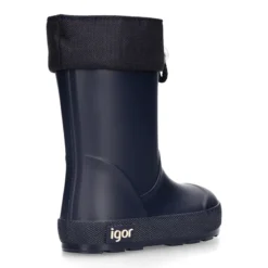 Bota de agua niños modelo respetuoso de Igor en azul marino y con cuello ajustable.
