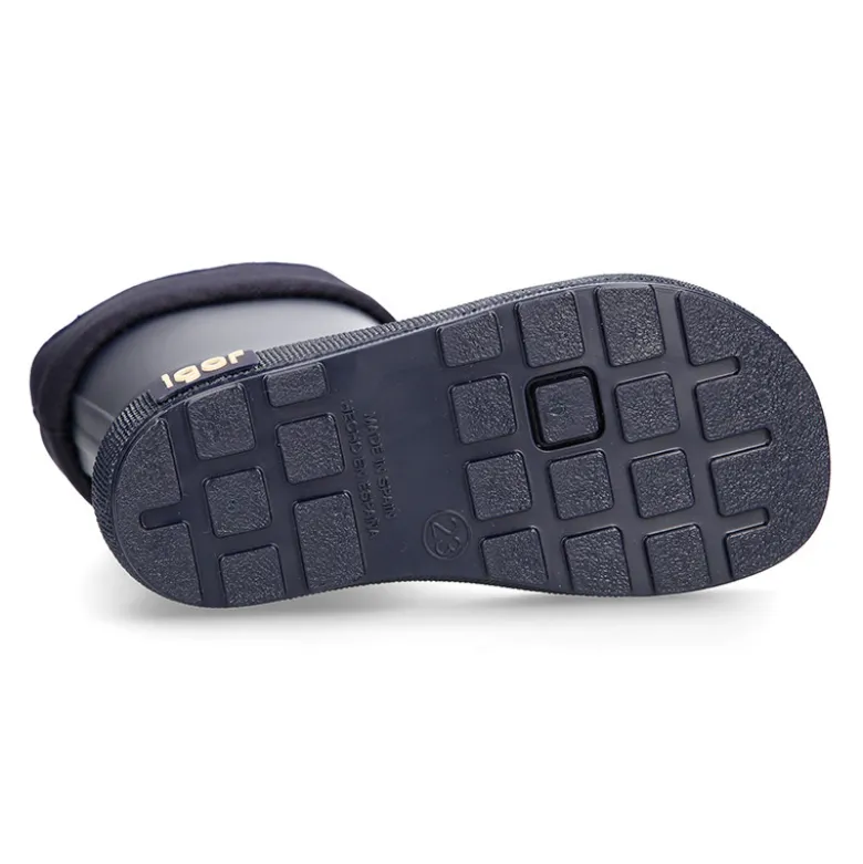 Bota de agua niños modelo respetuoso de Igor en azul marino y con cuello ajustable.
