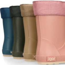 Bota de agua niños modelo respetuoso de Igor con cuello ajustable.