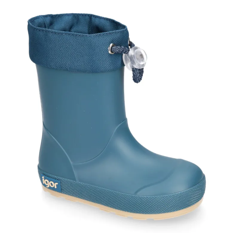Bota de agua niños modelo respetuoso de Igor con cuello ajustable.