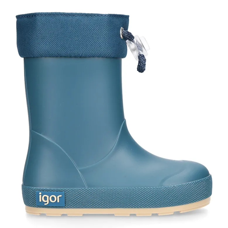 Bota de agua niños modelo respetuoso de Igor con cuello ajustable.