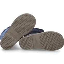 Bota en piel combinada con elástico ESTRELLA.