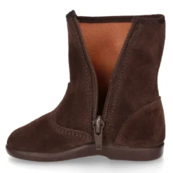 Bota niña con LAZO MARIPOSA en piel serraje.