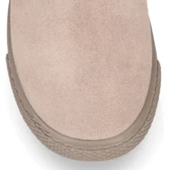 Bota niña CUELLO de punto y pelo con lazo en piel serraje.