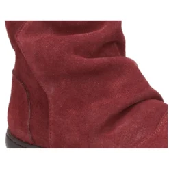 Bota niña para vestir en piel serraje con cremallera.