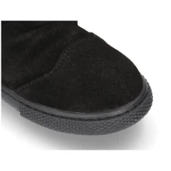 Bota niña para vestir en piel serraje con cremallera.