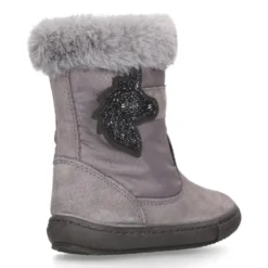 Bota niña UNICORNIO en piel serraje con Nylon.