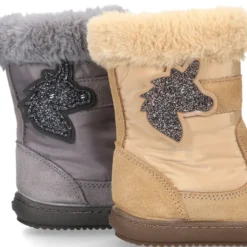 Bota niña UNICORNIO en piel serraje con Nylon.