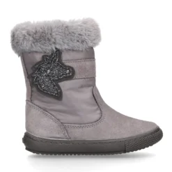 Bota niña UNICORNIO en piel serraje con Nylon.