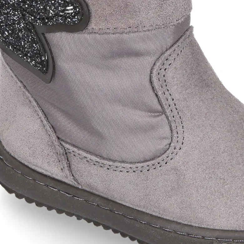 Bota niña UNICORNIO en piel serraje con Nylon.