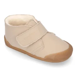 Bota niños Blanditos by Crio´s Sansa sin cordones en piel con borreguito