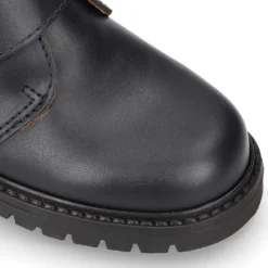 Bota niños COLE tipo todoterreno sin cordones en piel.