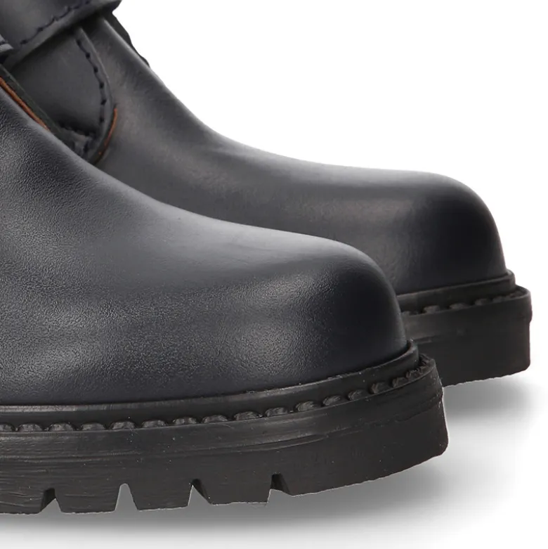 Bota niños COLE tipo todoterreno sin cordones en piel.