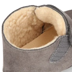 Bota Safari bebé sin cordones en piel serraje con forro Borreguillo.