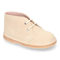 Bota Safari niños con cordones en piel serraje para PRIMAVERA.