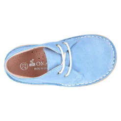 Bota Safari niños con cordones en piel serraje para PRIMAVERA.