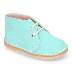 Bota Safari niños con cordones en piel serraje para PRIMAVERA.