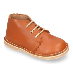 Bota Safari niños con cordones y ondas en piel EXTRA SUAVE.