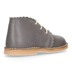 Bota Safari niños con cordones y ondas en piel EXTRA SUAVE.